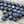 Picasso Beads - Czech Glass Beads - Round Beads - Vintage Beads - Navy Blue Beads - 8mm - 18pcs (A374)