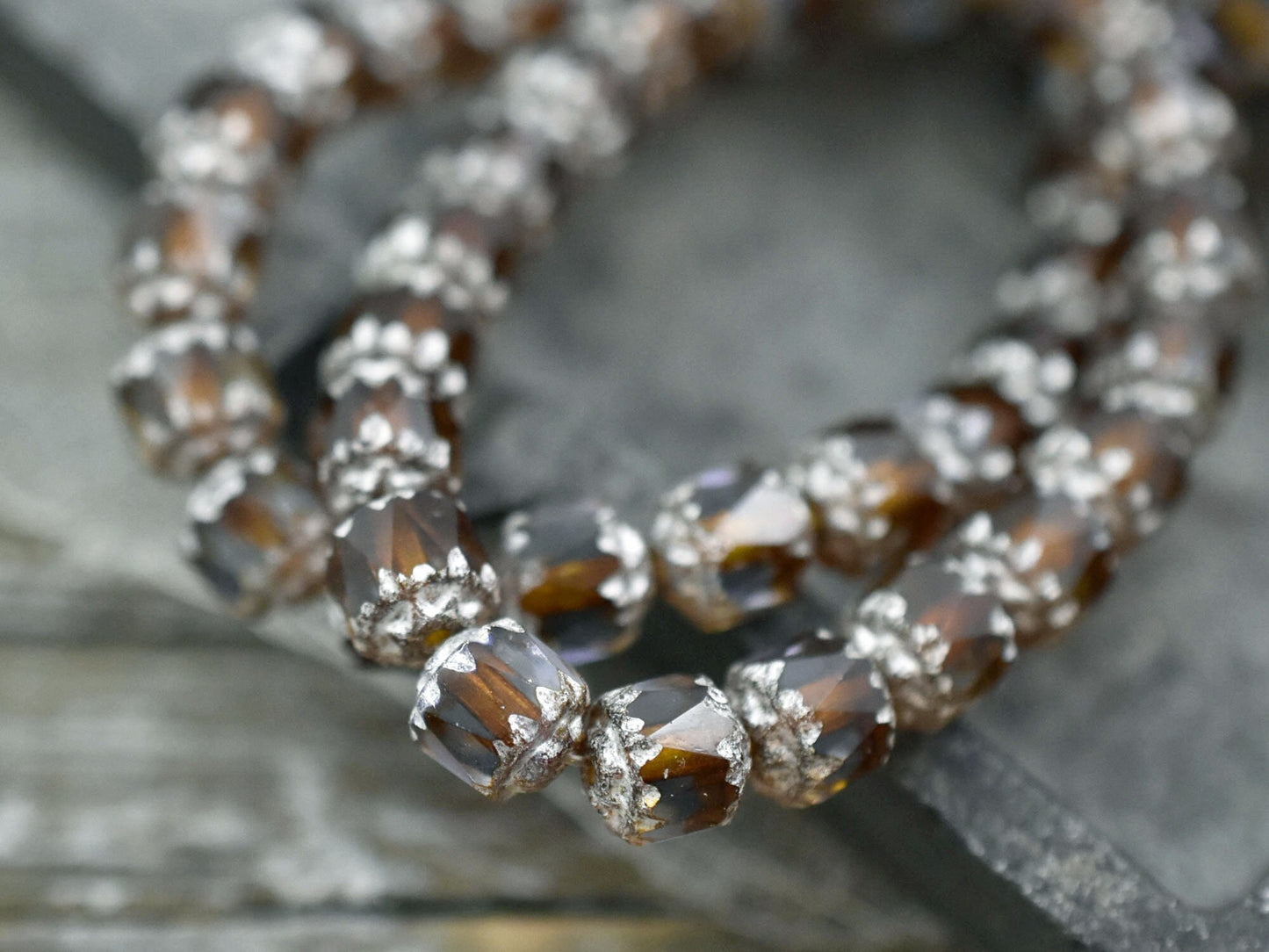 Picasso Beads - Cathedral Beads - New Czech Beads - Czech Glass Beads - Fire Polish Beads - 20pcs - 6mm - (3933)