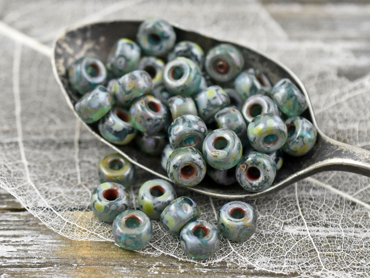 Picasso Seed Beads - 2/0 Matubo Beads - Czech Glass Beads - Large Hole Beads - Seed Beads - Size 2 Beads - 6x4mm - 10 grams (A318)