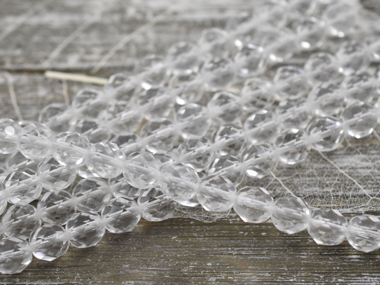 Czech Glass Beads - Round Beads - 8mm Beads - Fire Polish Beads - Bronze Beads - 16pcs (4386)