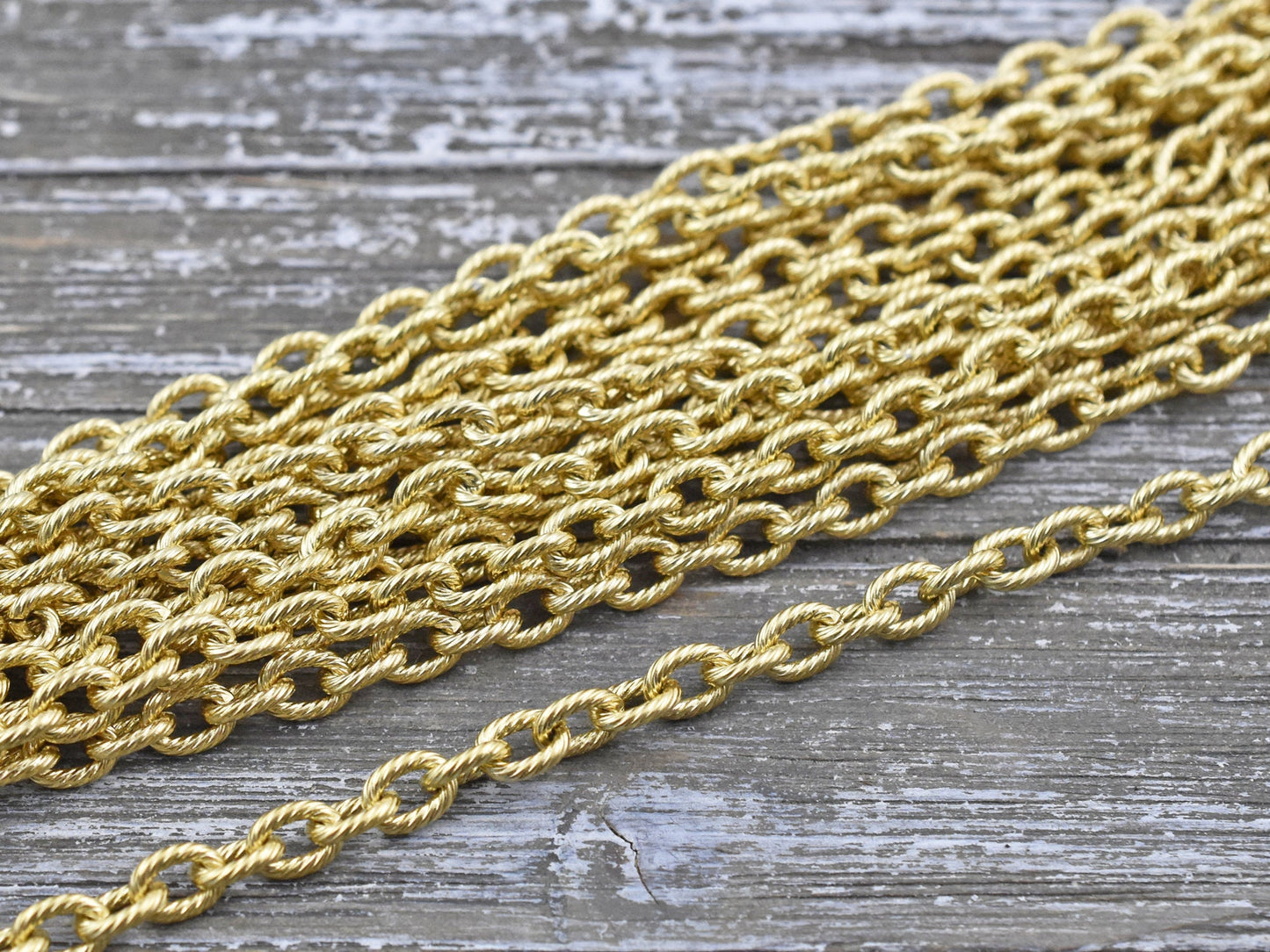 7x5.5mm Ion Plated Stainless Steel Cable Chain -- Sold by the foot