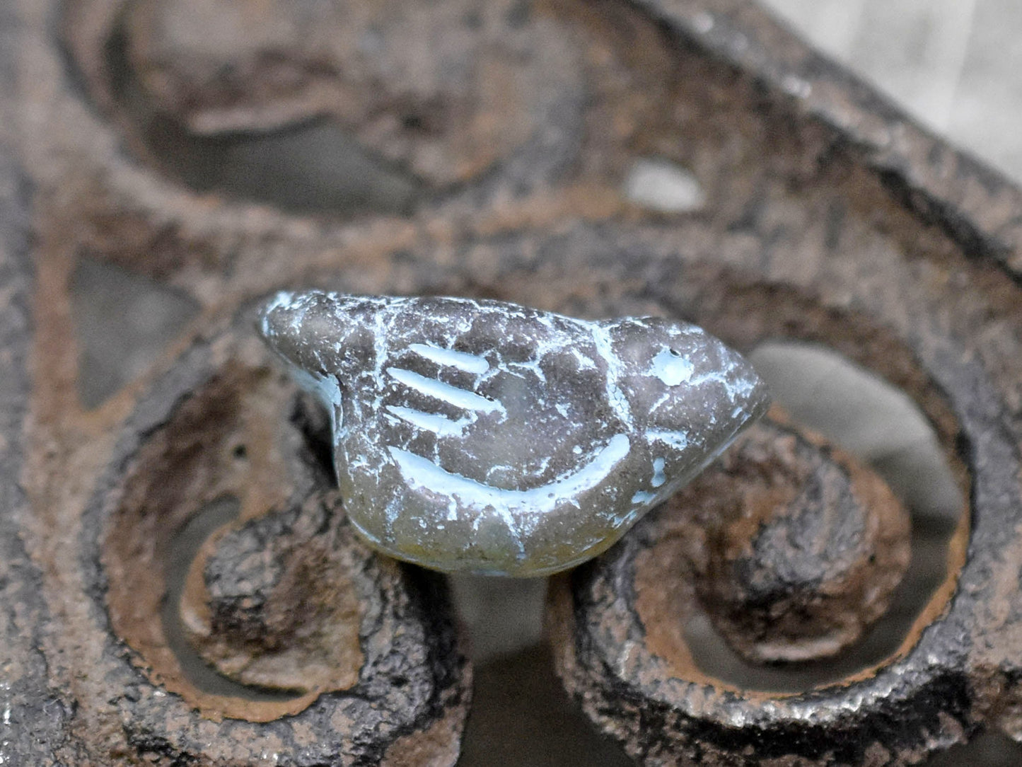 Bird Beads - Czech Glass Beads - Animal Beads - Czech Glass Birds - 2pcs - 11x22mm (3664)