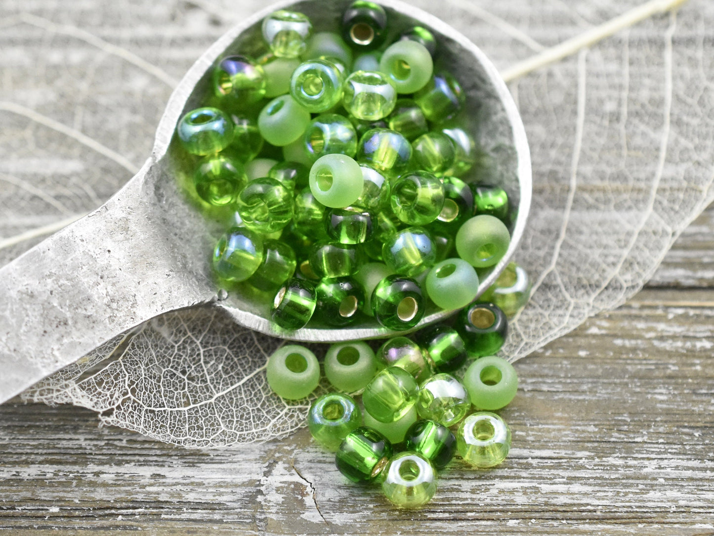 Seed Beads - Size 2 Beads - Czech Glass Beads - 2/0 Beads - 6x4mm - 15 grams (444)