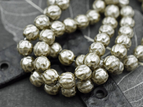 Czech Glass Beads - Pearl Beads - Czech Glass Pearls - Baroque Pearl Beads - Pearl Strands - 8mm or 10mm -- Choose Your Quantity