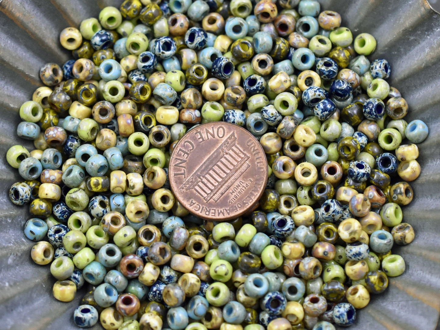 Picasso Seed Beads - 6/0 Seed Beads - Seed Bead Mix - Miyuki Beads - Mixed Seed Beads - 5" Tube - 20 grams (5915)