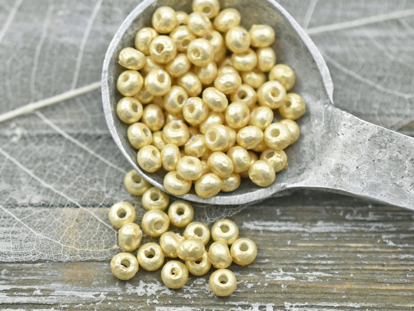 Baroque Pearls - Cream Seed Beads - 6/0 Seed Beads - Spacer Beads - Miyuki Beads - Pearl Seed Beads - 4" Tube - 7.6 grams (3399)