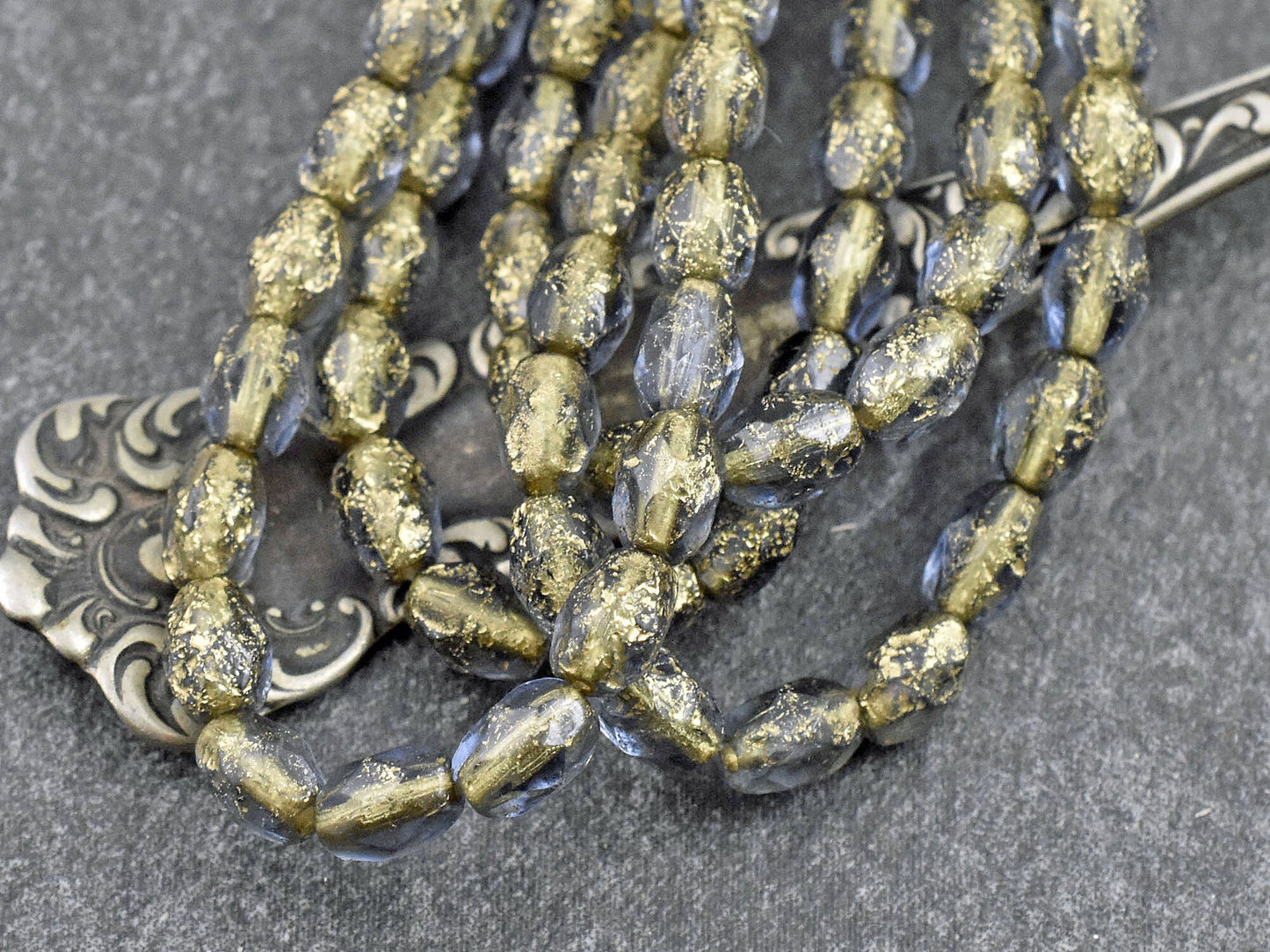 Czech Glass Beads - Fire Polished Beads - Oval Beads - 5x7mm - 20pcs (1026)