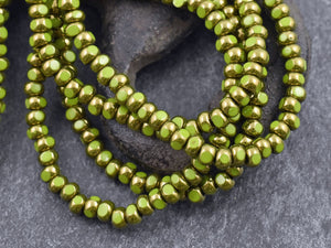 Size 6 Seed Beads - Trica Beads - Seed Beads - 4mm Beads - Czech Glass Beads - 4x3 - 50pcs - (902)