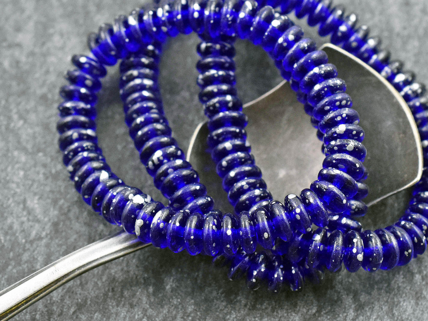 Czech Glass Beads - Glass Spacer Bead - Rondelle Beads - 6x2mm - 50pcs - (3813)