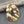 Metal Pendant - Gold Pendant - Bohemian Pendant - Hammered Pendant - 44x33mm - (A506)