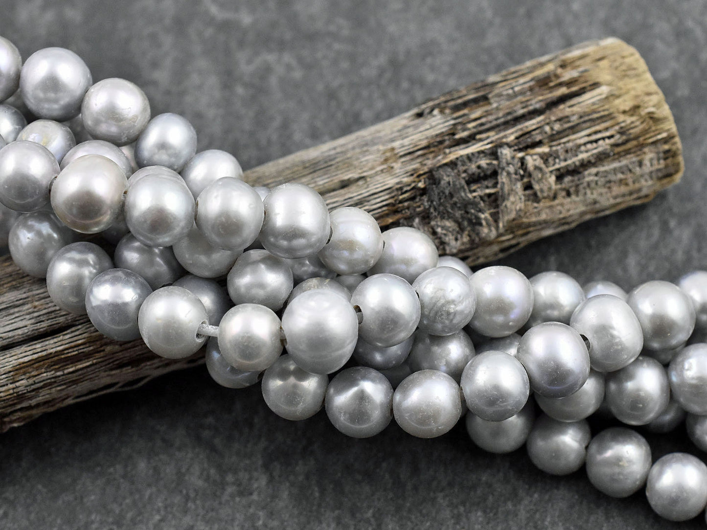 Large Hole Beads - Pearl Beads - Freshwater Pearls - Baroque Pearl Beads - Large Hole Pearls - 9mm - 8 inch strand - (A632)