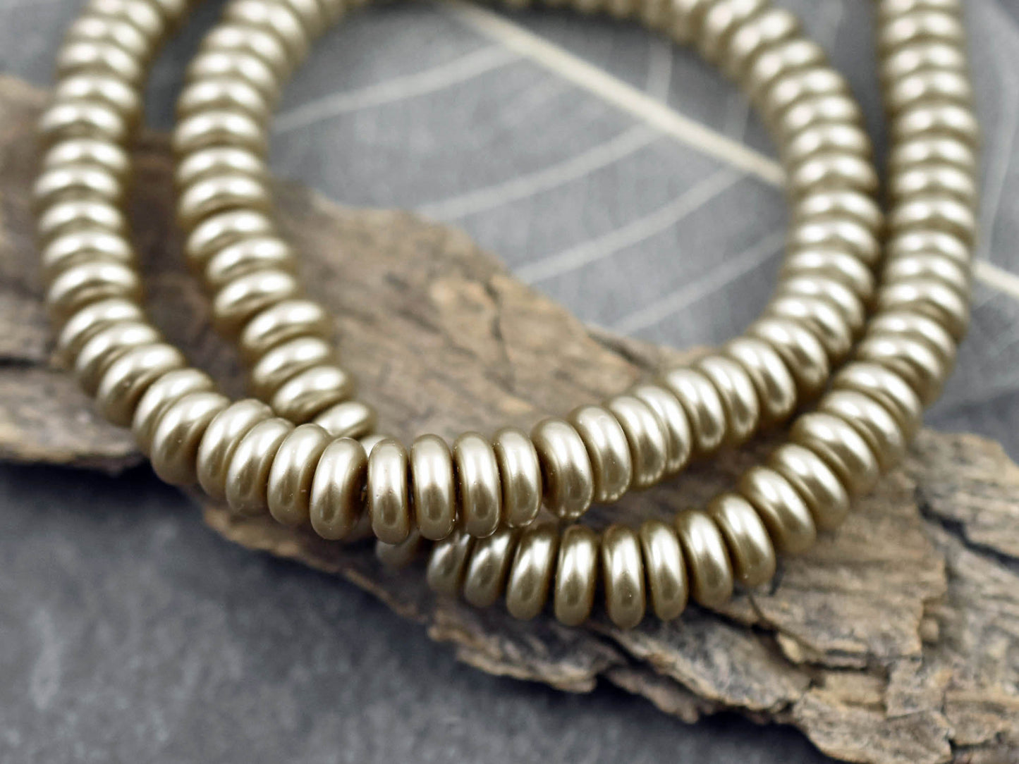 Spacer Beads - Glass Beads - Glass Spacer Bead - Bead Spacers - Rondelle Beads - 6x3mm - 16" Strand - (2340)