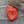 Heart Beads - Czech Glass Beads - Red Heart Bead - Heart Pendant - Heart Focal Bead - 22mm - 4pcs - (A445)