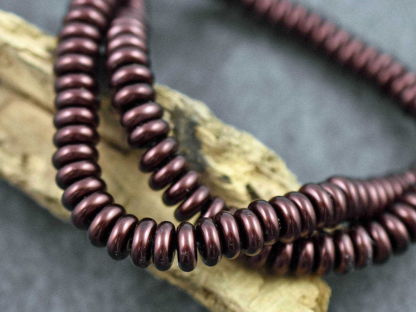 Spacer Beads - Glass Beads - Glass Spacer Bead - Rondelle Spacer - Rondelle Beads - 6x3mm - 16" Strand - (A562)