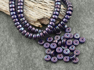 Czech Glass Beads - Heishi Beads - Spacer Beads - Rondelle Beads - 6x3mm - 50pcs (1742)