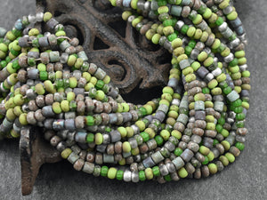 Aged Picasso Beads - Matte Seed Beads - Size 6 Seed Beads - Picasso Seed Beads - Czech Glass Beads - 6/0 - 20