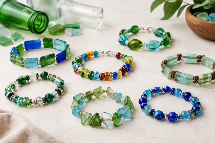 12 Recycled Glass Bracelet Ideas to Make