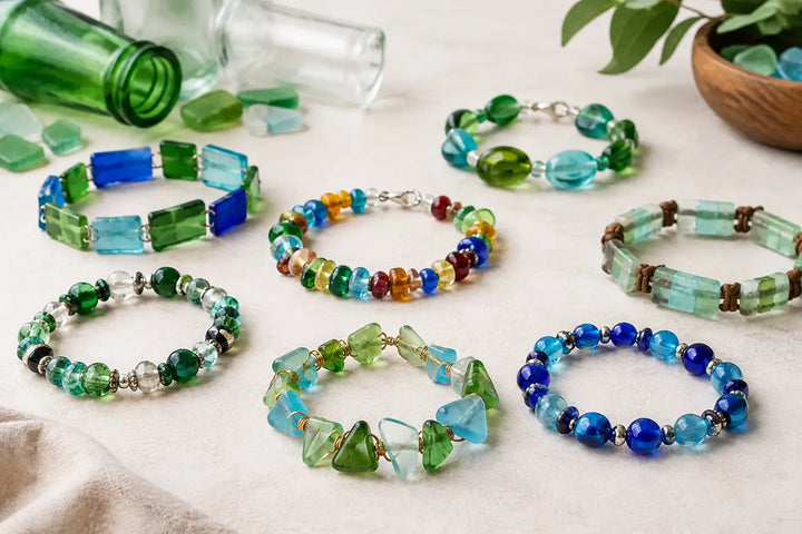 12 Recycled Glass Bracelet Ideas to Make