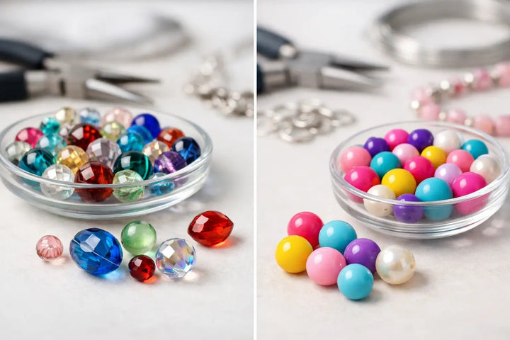 Glass Beads vs Acrylic for Jewelry Makers