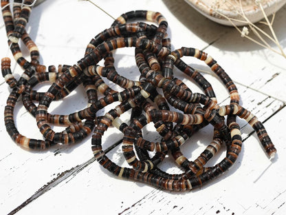 4~5mm Freshwater Shell Heishi Beads ( 22.8" Strand)