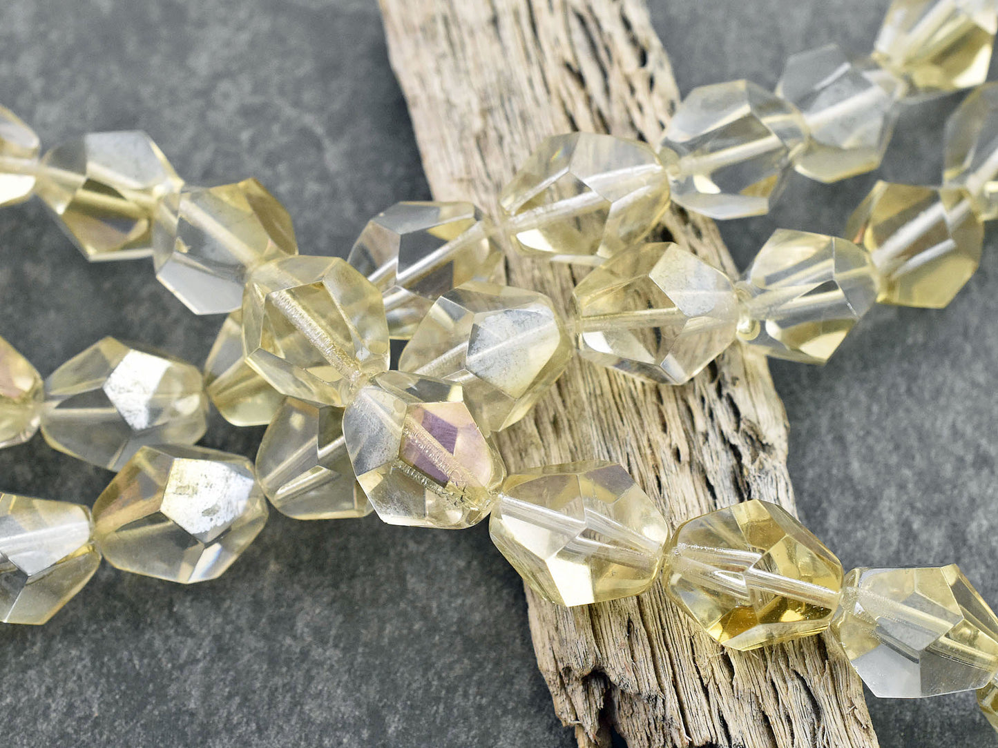 *12* 16x14mm Crystal Celsian Gem Cut Bicone Beads