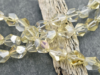 *12* 16x14mm Crystal Celsian Gem Cut Bicone Beads