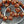 Bronze Washed Pumpkin Orange Saturn Beads