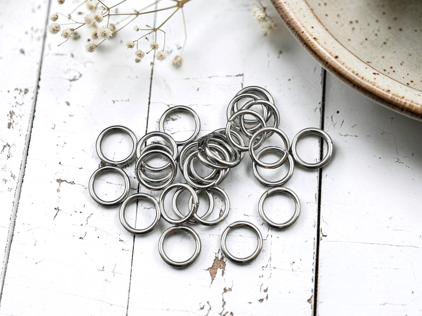 Stainless Steel Open Jump Rings -- Choose your size