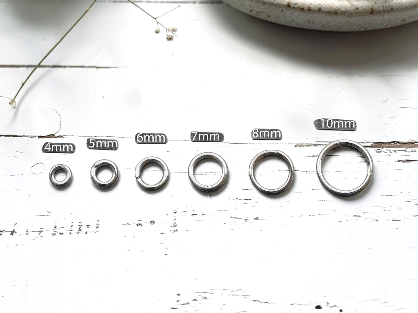 Stainless Steel Open Jump Rings -- Choose your size