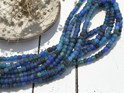 4-6mm Mixed Blue Replica Tradwinds Beads (23" Strand)