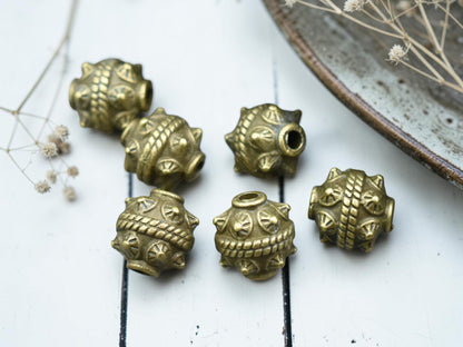 *30* 11x10mm Antique Bronze Drum Beads
