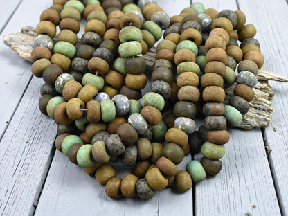 34/0 Matte Aged Interstellar Picasso Mix Seed Beads