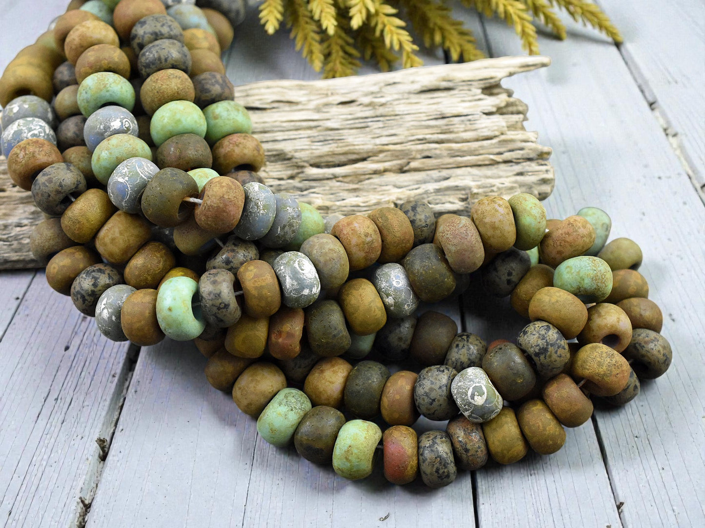 34/0 Matte Aged Interstellar Picasso Mix Seed Beads