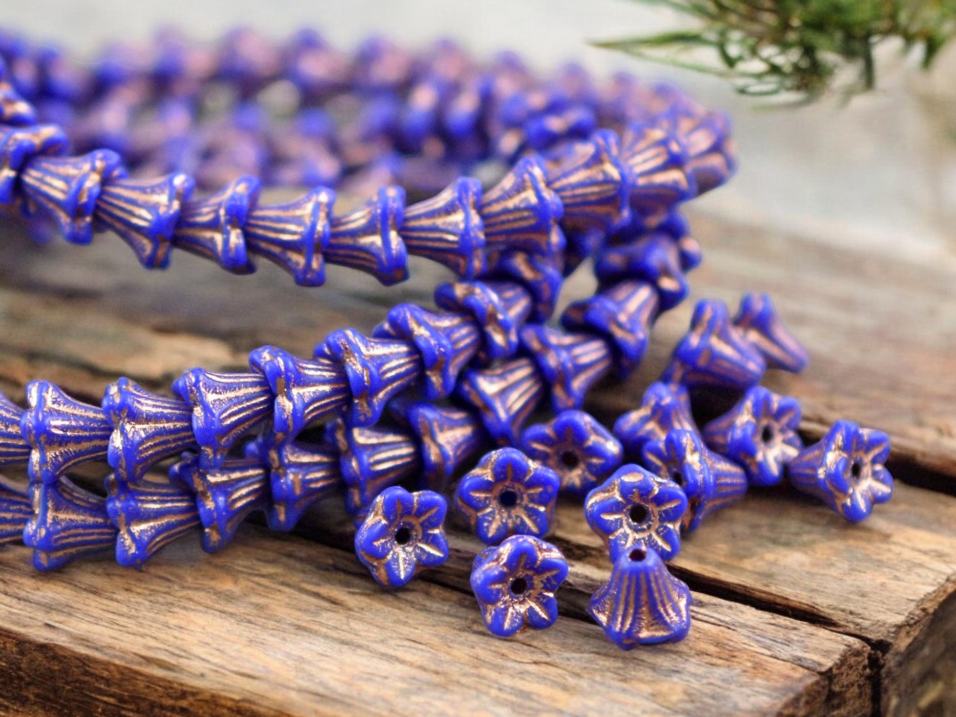 Flower Beads For Jewelry Making 30 Flower Beads Assorted Colors