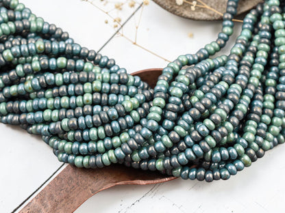 6/0 Aged Goblin Picasso Seed Bead Mix (19" Strand)