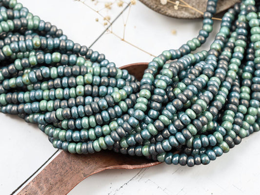 6/0 Aged Goblin Picasso Seed Bead Mix (19" Strand)