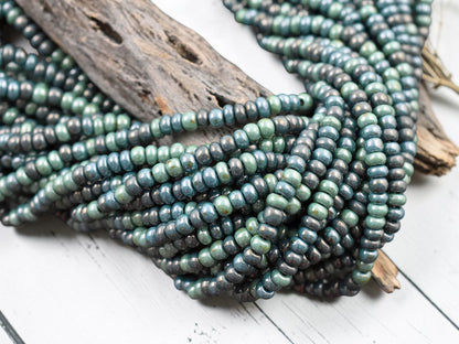 6/0 Aged Goblin Picasso Seed Bead Mix (19" Strand)