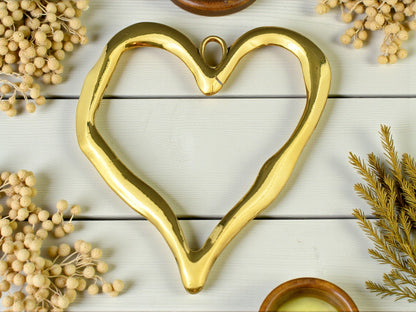 90x71mm Antique Gold Large Heart Pendant