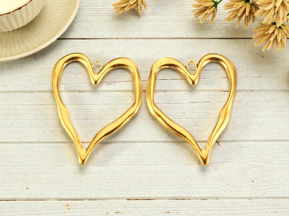 90x71mm Antique Gold Large Heart Pendant