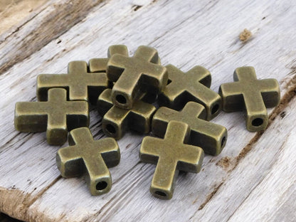 *20* 15x12mm Antique Bronze Cross Beads