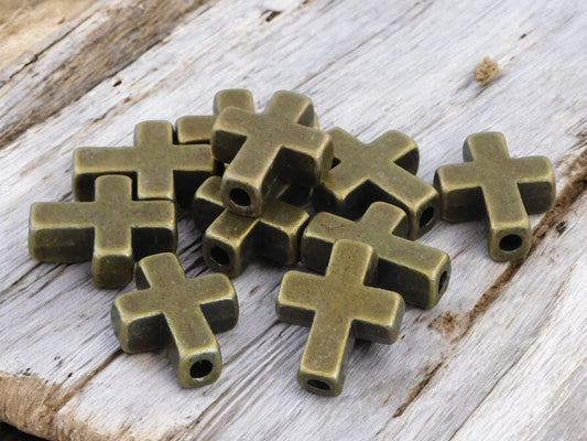 *20* 15x12mm Antique Bronze Cross Beads