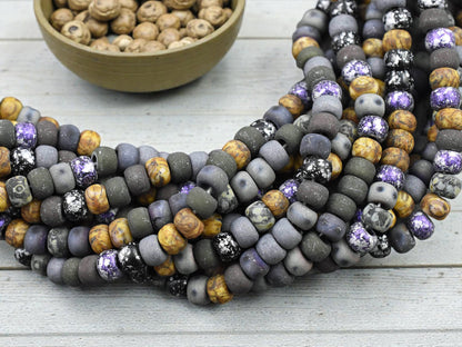 2/0 Aged Matte Void Picasso Mix Seed Beads
