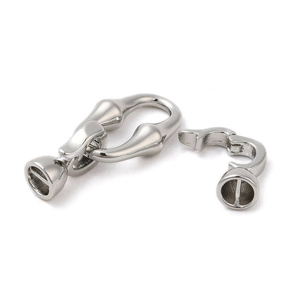 *2* Double Sided Brass Fold Over Clasps - Choose your color