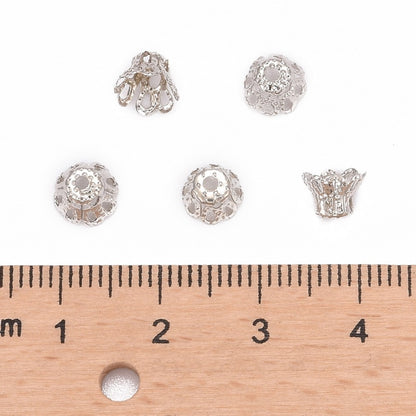 6x4mm Filigree Bead Caps -- Choose Your Color