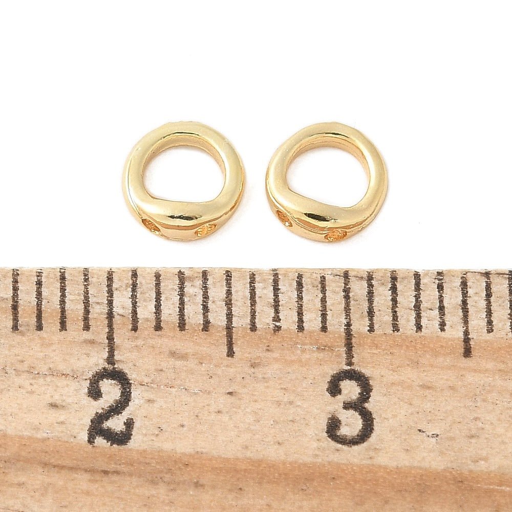 *20* 5mm Plated Brass End Loop Wire Protectors - Choose Your Color