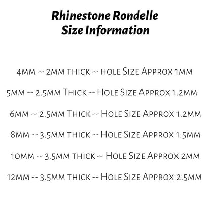 Rose Gold w/ Crystal Rhinestone Wavy Edge Rondelle Spacer Beads