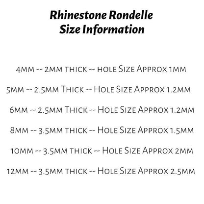 Pewter w/ Crystal Rhinestone Rondelle Spacer Beads