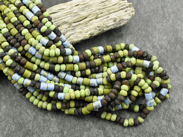 Picasso Beads - Seed Beads - Czech Glass Beads - Size 6 Seed Beads - 6/0 - 21" Strand - (2828)