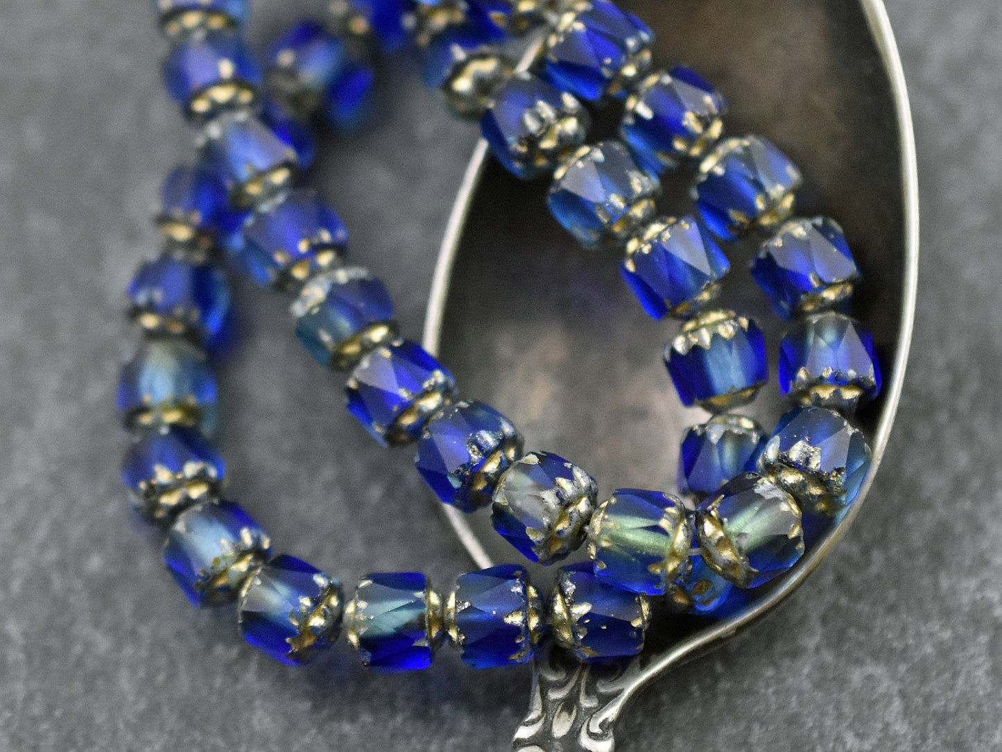 Cathedral Beads - 6mm Beads - Czech Glass Beads - Fire Polish Beads - Picasso Beads - 20pcs - 6mm - (4925)