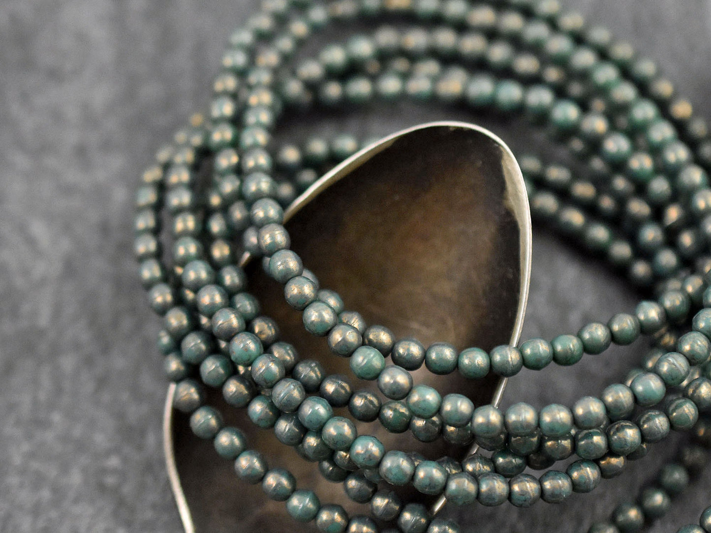 Czech Glass Beads - 3mm Beads - Picasso Beads - Round Beads - Druk Beads - 50pcs - (5925)